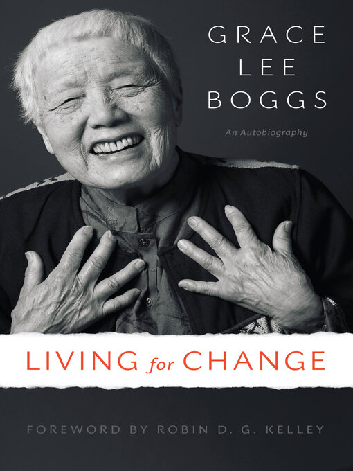 Book jacket for Living for change : an autobiography